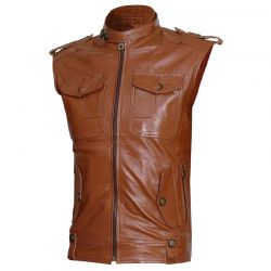 Men Leather Vest